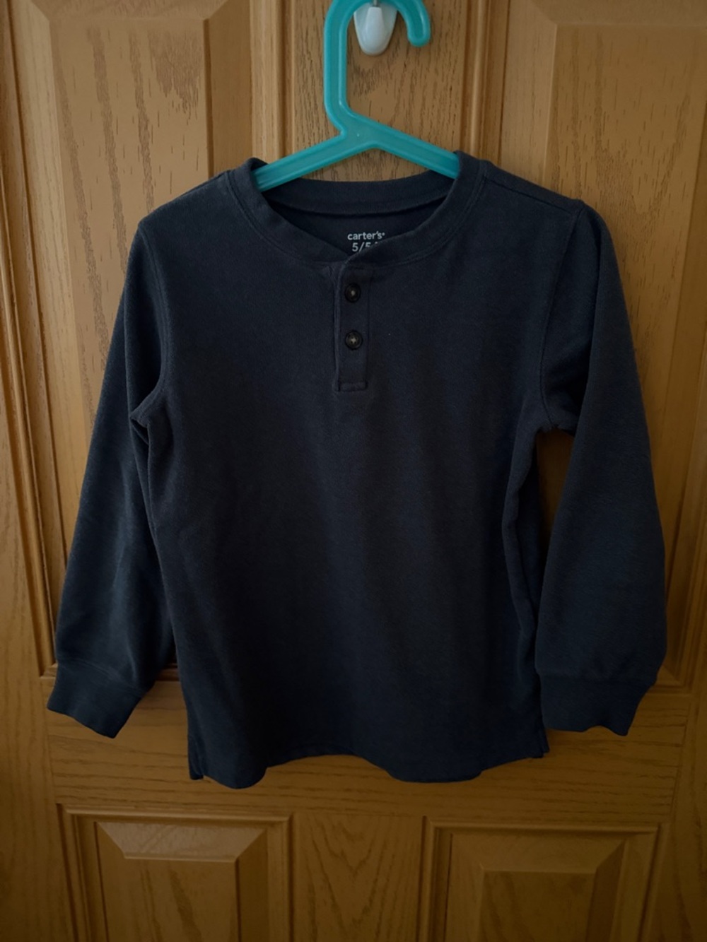 Carter's Dark Gray Long-Sleeve Henley Tee